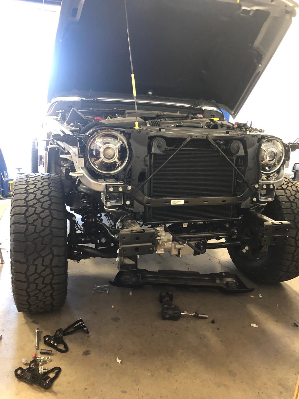 Build in progress — Outlaw Jeep and Truck