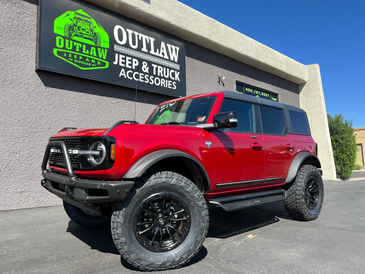 Outside the shop — Outlaw Jeep and Truck