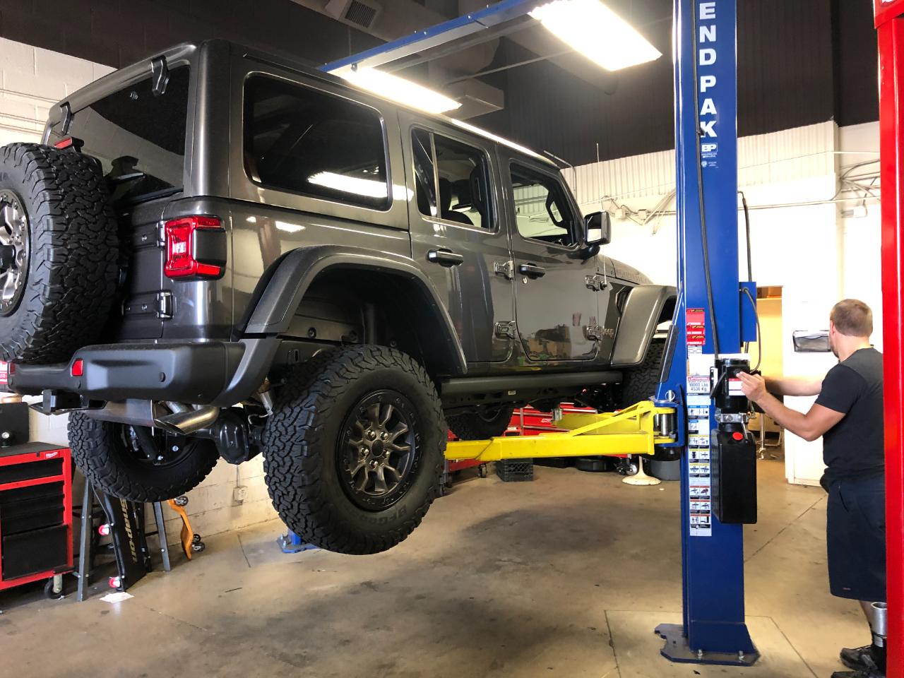 In the service bay — Outlaw Jeep and Truck