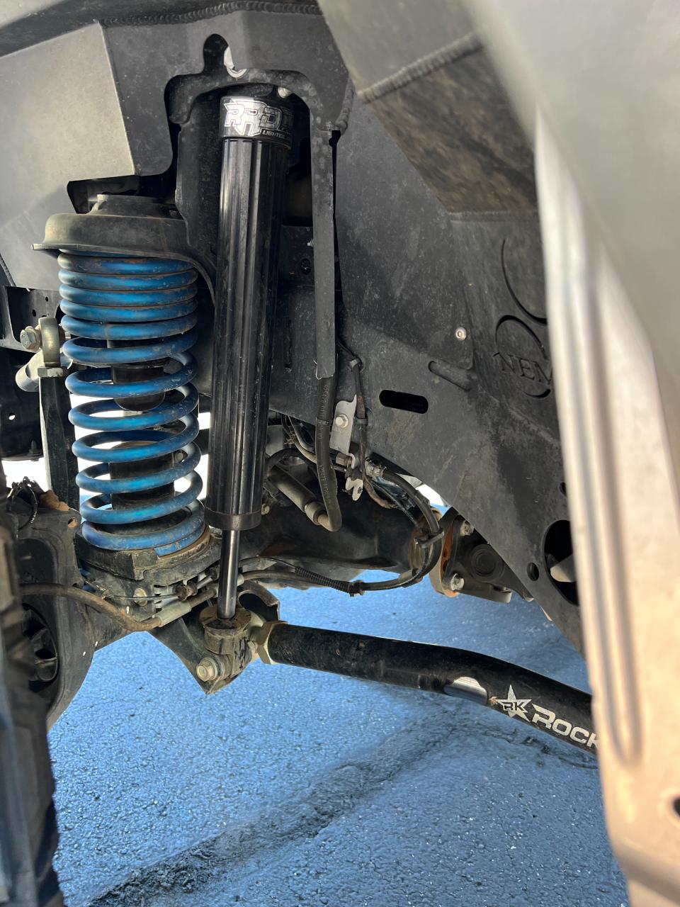 Suspension detail — Outlaw Jeep and Truck